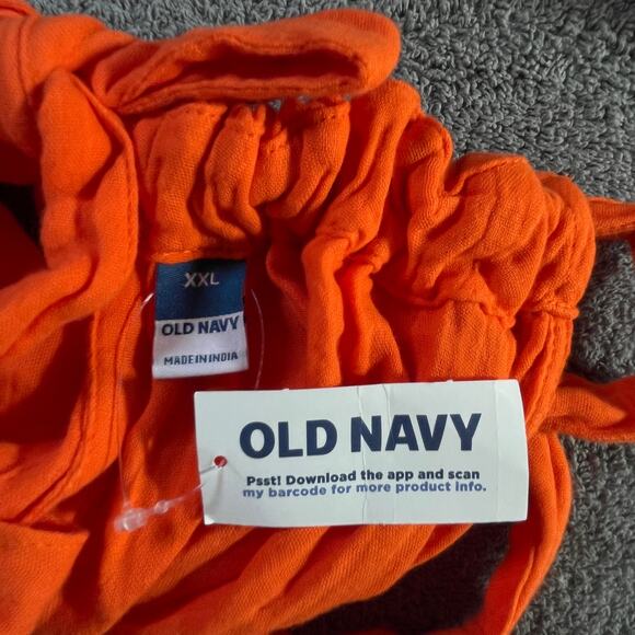 Old Navy Maxi Dress Womens 2XL Blazing Orange Sleeveless Pockets Vacation Beach - Picture 7 of 10